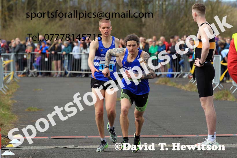 Senior mens 2023 Elswick Harriers Road Relays, Albamarle Barrack Airfield, Ouston, Northumberland. Photo: David T. Hewitson/Sports for All Pics